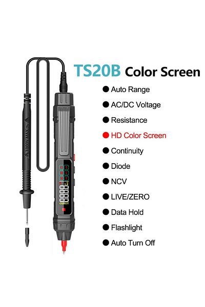 Choice Ts20b Smart Digital Multimeter 4000 Counts Non Contact High Precision Voltage Detector Pen Auto Rang