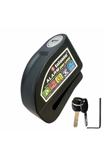 Choice 8300 Black Motorcycle Bicycle Lock Alarm Safety Protection Padlock Disc Aluminum Alloy Anti-theft Re