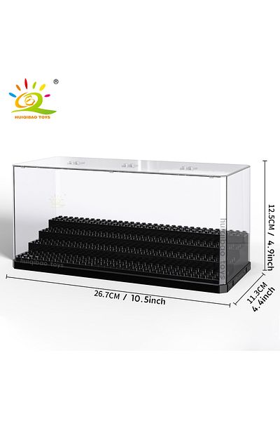 Choice New With Box 004 Huiqibao Dustproof Figures Display Case Box Show Case For Model Collection Building