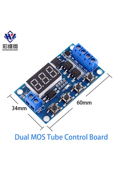Choice Trigger Cycle Timing Delay Switch Circuit Dual Mos Tube Control Board Instead Of Relay Module