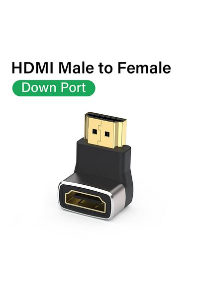 Nephy 4 8k Hdmi 2.1 Cable Adapter 90 Degree Right Angle Male To Female Connector 4k 8k Hdmi Extender For .