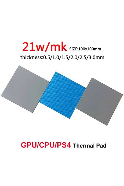 Choice 24W/MK GPU CPU Thermal Pad Heatsink Cooling Conductive Silicone Pad 80x40/100x100mm High Quality ...