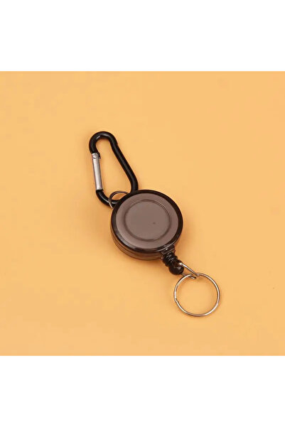 Choice black Customized Hanging Buckle For Outdoor Mountaineering Retractable Circular Plastic Chest Badge