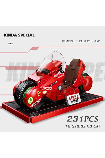 Choice No Box Technical Motorcycle Japanese Anime Akira Kaneda Motobike Classic Model Building Blocks Brick