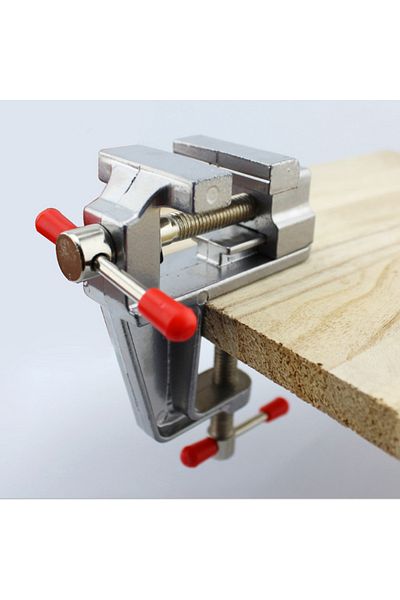 Choice Mini Bench Vise Muliti-Funcational 3.5&quot Aluminum Miniature Small Jewelers Hobby Clamp On Tabl...