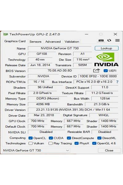 SJS Video Card Geforce Gt730 Display Vga Cards 4gb Ddr3 128bit Computer Graphics Card For Nvidia ...