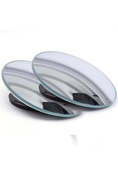 Choice A Pair Adjustable Small Round Car Reverse Auxiliary Rearview Convex Mirror Car Blind Spot Rear View