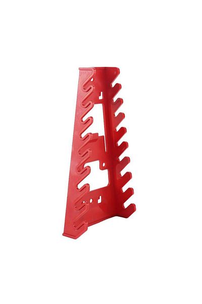 EARUELETRIC A Red Wrench Organizer Plastic Wrench Organizer Tray Sockets Storage Tools Rack Sorter Standard Spa.