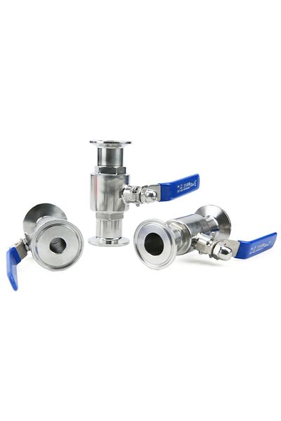 HOENYZY 25mm X Ferrule 50.5 19mm 3/4" 1" 1-1/2" 2" 304 Stainless Steel Sanitary Ball Valve Tri Clamp 50.5mm/