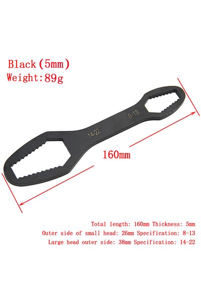 Choice Black 8-22mm 3-17mm Multifunctional Double End Box Wrench 8-22mm Hexagonal Solid Wrench For Tighteni