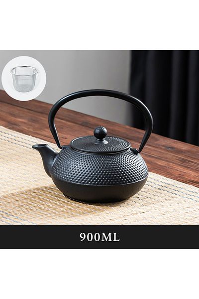 Choice 900ml Gianxi Iron Tea Pot With Stainless Steel Infuser Cast Japanese Iron Teapot Oolong Tea Kung Fu