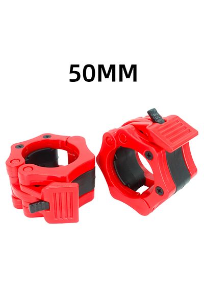 Choice Red (1PAIR) 1pair 50mm Spinlock Collars Barbell Collar Lock Clips Weight Lifting Bar Gym Dumbell Cla