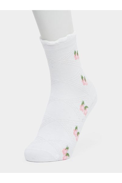 Styli Pack of 5 - Floral Embroidered Socks