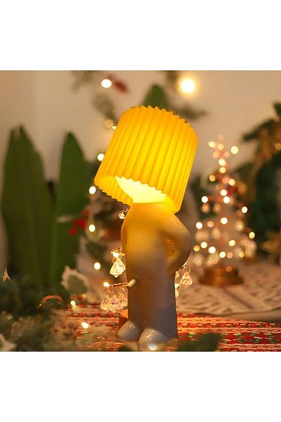 Choice Creative Table Small Book Lights Little Naughty Boy Night Light Shy Man Lamp for Children Home Ro...