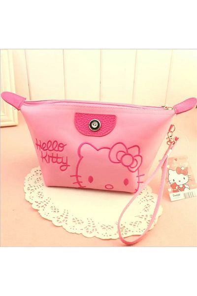 Choice A1 28x11cm Sanrio Hello Kitty Makeup Bag Anime Y2k Girls Storage Bag Cartoon Kawaii Large Capacity W