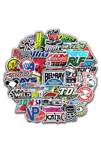 Choice 10/20/50/100pcs Cool JDM Stickers Auto Car Modify Motorcycle Scooter Bike Skateboard Laptop Graff...