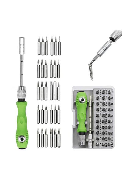 Choice 32 In 1 32 In 1 Multifunctional Screwdriver Set With 30 Pcs Torx Phillips Magnetic Screw Driver Bits