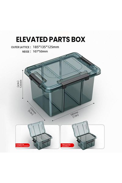 AIRAJ 0321 Multifunctional Parts Box Free Splitting, Pressure Resistant, Durable Hardware Parts Stor