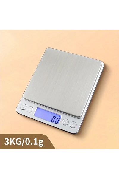 Choice 0.1g 3kg Accuweight Digital Kitchen Scale Stainless Steel Food Scale With Lcd Display For Precise We