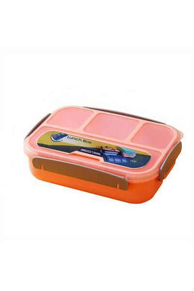 Choice 1300ml 1 4 Pink 1pc Four Grid Format Lunch Box 1300ml Lunch Box For Students Sealed Leak Proof And E