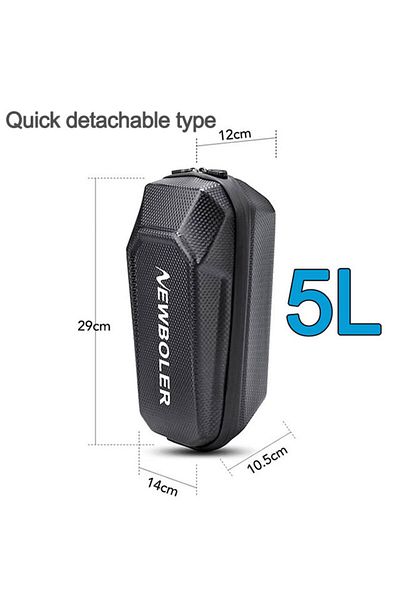 Choice Bag838-5l Newboler Electric Scooter Front Bag Handlebar Water-resistant Quick Release 5l Eva Big Cap