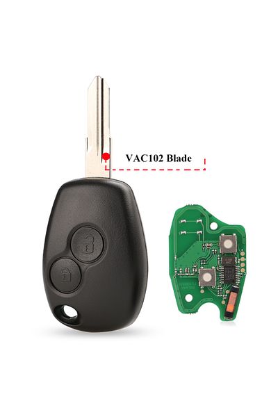 jingyuqin Id46 Pcf7946 Chip Vac102 Blade Key 2btn Remote Key For Renault Duster Modus Clio 3 Twingo