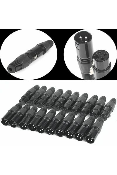 Choice 10 Pairs Xlr Dmx 3 Pin Microphone Audio Cables Plug Connectors Male Female Mic Snake Plug Cable C...