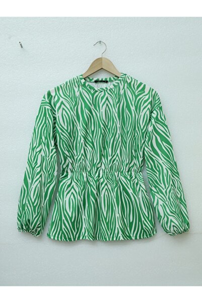 Modamorfo Water Pattern Elastic Waist Skirt Set -F.Green