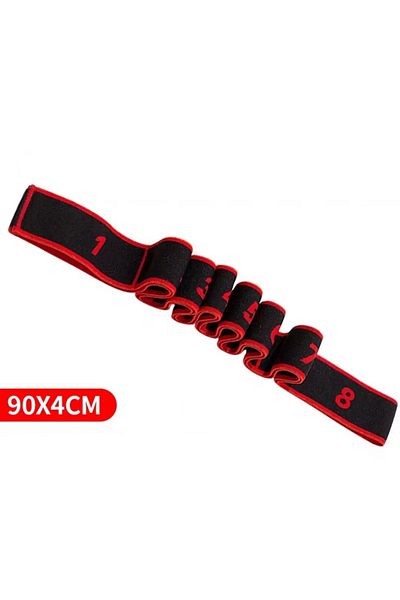 Choice Red Yoga Stretch Band Open Back Open Shoulder Fitnes Women Resistance Training Equipment Segmental D