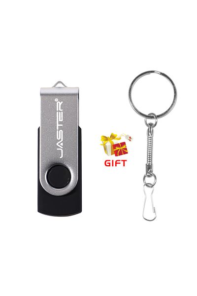 JASTER 8gb Black Rotatable Colorful Usb 2.0 Flash Drive 128gb Creative Gift Memory Stick 64gb Silver