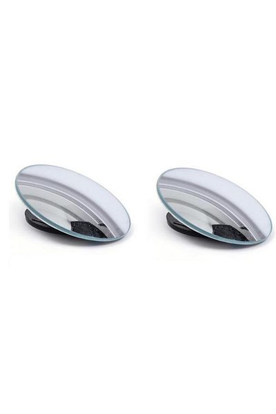 Choice 2pcs Frameless C 2pcs Round Frame Convex Blind Spot Mirror Safety Driving Wide Angle 360 Degree Adju