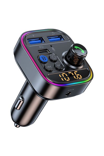 Choice T18 Wireless Bluetooth Car Adapter Bluetooth 5.3 Fm Transmitter Aux Radio Receiver Mp3 Player Handsf