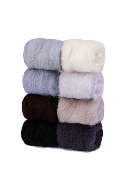 Choice Type1 10 G Diy Wool Roving Needle Felting 8 Colors Wool Felting Fibre Handmade Material For Beginner