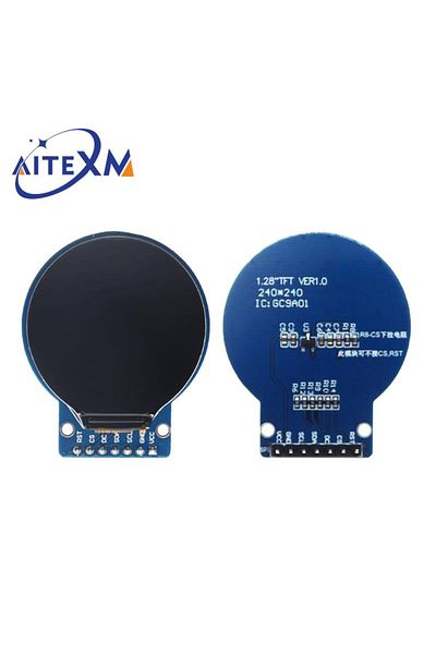 Choice شاشة TFT مستديرة مقاس 1.28 بوصة وحدة عرض LCD TFT مستديرة مقاس 1.28 بوصة RGB 240*240 Gc9a01 Driver 4 Wire S