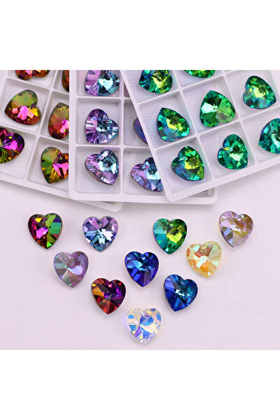 Choice41 8mm 30 PCS 11 Mixed Color All Size Multi Color Shape Charms Crystal ...