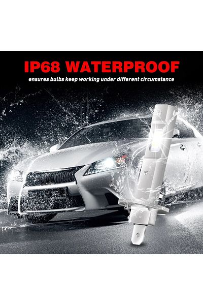 Choice H1 2pcs 1:1 Car Led H1 Led Headlight Bulb 55w 12000lm White 6500k Mini For Auto Super Bright Led Fog