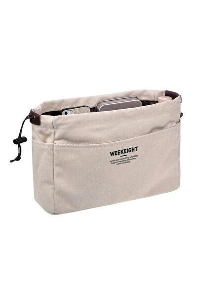 Choice منظم تخزين من القماش البيج برباط متعدد الجيوب وحقيبة سفر خفيفة الوزن و...