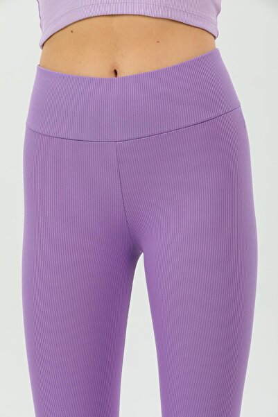 Domoda Дамски плетени клинове с висока талия, рипсени, еластична талия за въз...