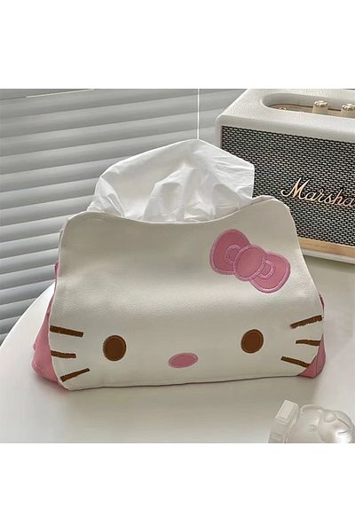 Choice Hello Kitty Sanrio Hello Kiity Paper Napkin Case Cartoon Kt Cat Tissue Box Cute Pu Leather Animals H