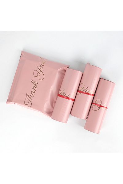 Choice INPLUSTOP Pink Poly Express Mailing Pouch THANK YOU Clothing Opaque Courier Parcel Bag Envelope L...