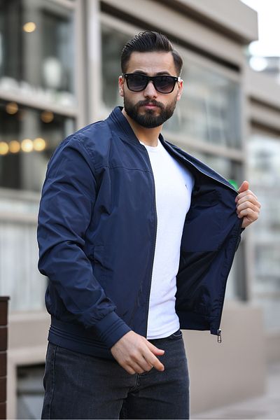 BASEL.CO ΑΝΔΡΙΚΗ ΝΕΑ ΣΕΖΟΝ ΣΚΟΥΡΟ ΜΠΛΕ ΕΠΟΧΗ BOMBER ΜΠΟΥΦΑΝ
