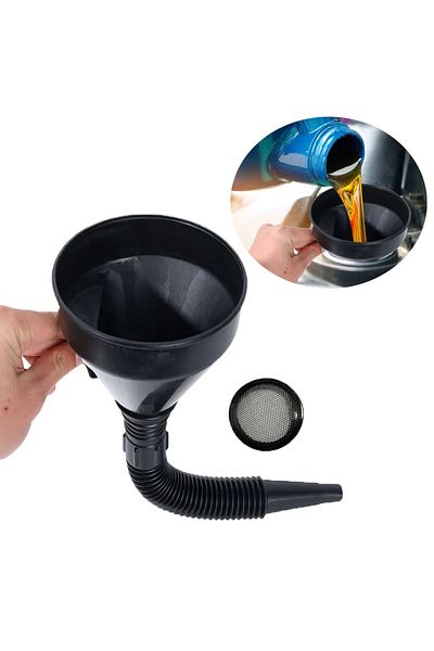 Choice Engine Refueling Funnel With Filter For Car Motorcycle Truck Oil Gasoline Filling Strainer Extens...