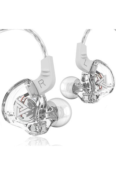 Choice White Original Qkz Ak6 Copper Driver Hifi Wired Earphone Race Sport Headphone Bass Stereo Headset Mu