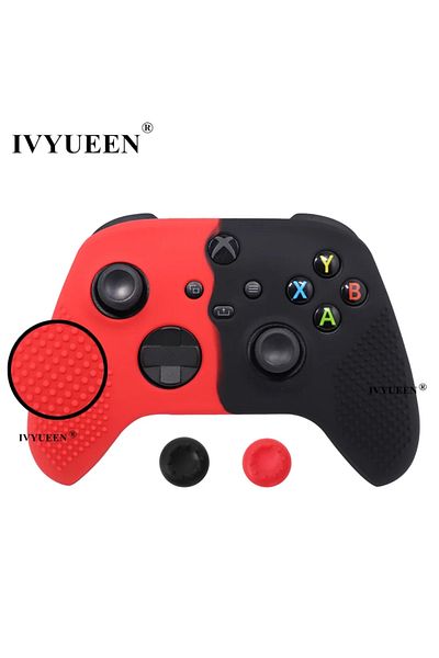 Choice Red Black Ivyueen Mixcolor Protective Silicone Skin For Xbox Series S X Xss Xsx Controller Thumbstic