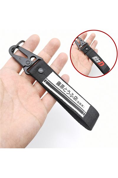 Choice Double Sided Jdm Keyring Tags Initial D Fujiwara Tofu Shop Nylon Key Tags Keychain Auto Key Steel Sp