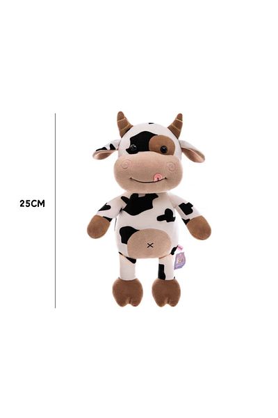 Choice 25cm-35cm 25cm Cow Small Cow Plush Toy 25-35cm Soft Pp Cotton Stuffed Animal Cartoon Doll Kids Birth