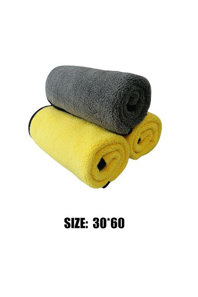 Choice Yellow-30x60cm Pet Absorbent Towel, Dog Bath Towel, Strong Quick Drying Large Thick Bath Towel, Cat