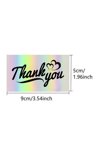 Choice Style 3 50pcs Thank You Card For Supporting Business Package Decoration "gorgeous Thanks" Business C