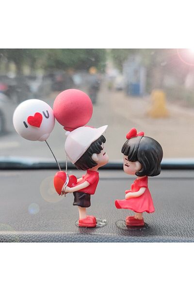 Choice Decoration Balloons Couple Cute Ornaments For Car, Car Decoration Cute Cartoon Couples Action, Carto