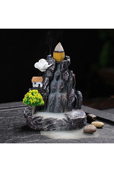 Choice Style 2 Backflow Incense Holder Waterfall Incense Burner Home Decor Aromatherapy Ornament Incense Co